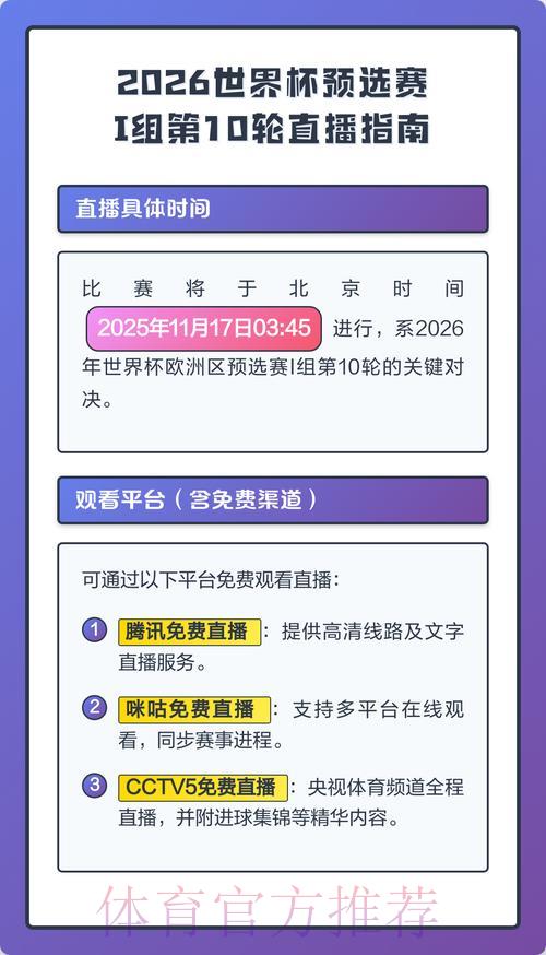 2026世界杯预选赛在哪看？直播平台汇总与收看指南